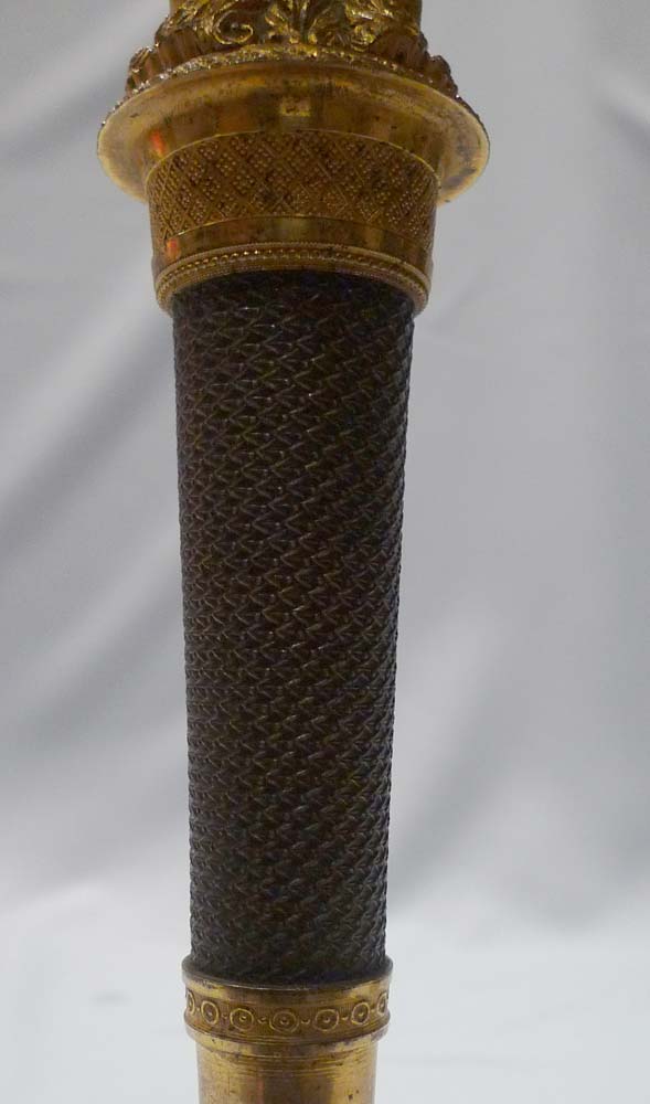 Antique French Empire or Directoire candlesticks circa 1805.