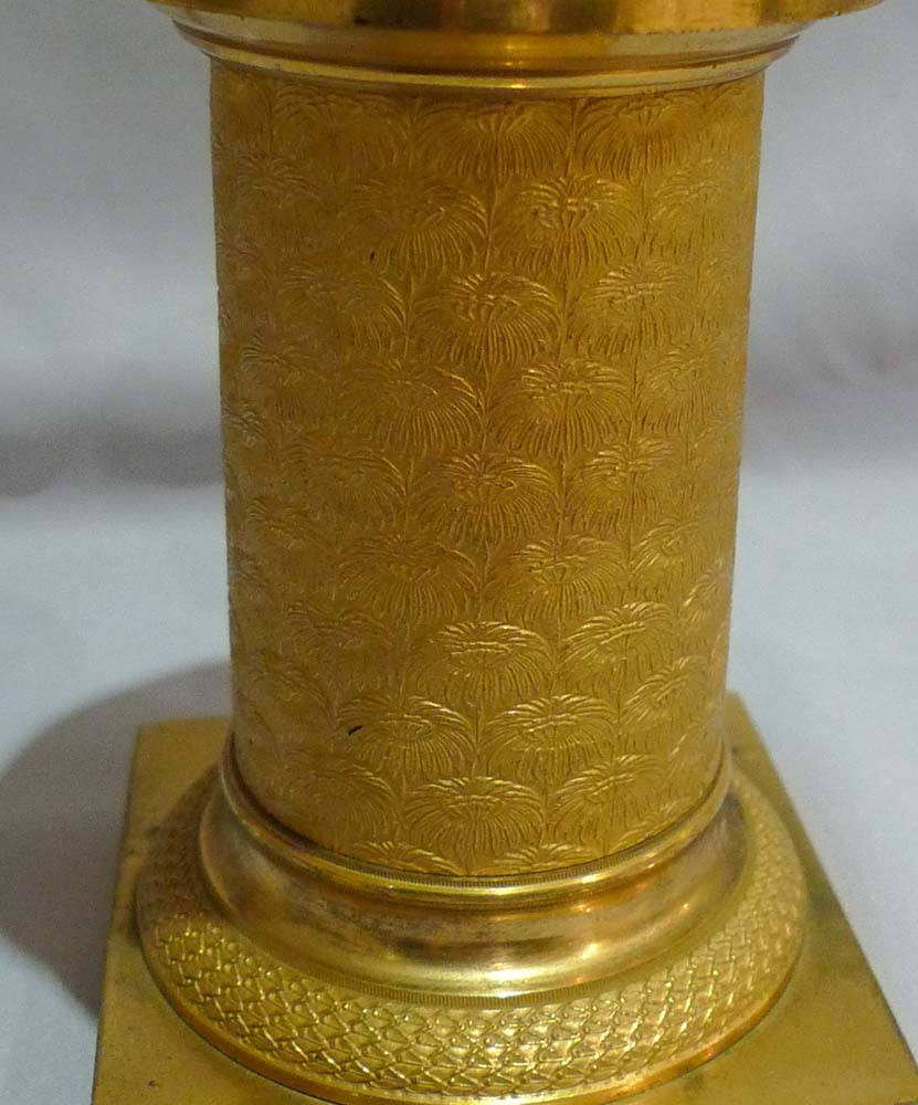 Antique mercury gilt ormolu French Empire perfume burner.